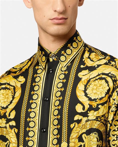 barocco versace campain|versace barocco shirt men's.